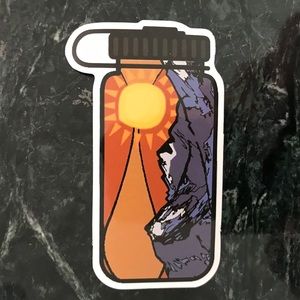 2/$8 Water Bottle Mountains Outdoor Laptop Sticker